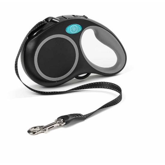 Picture of Retractable Leash XS Black  3m